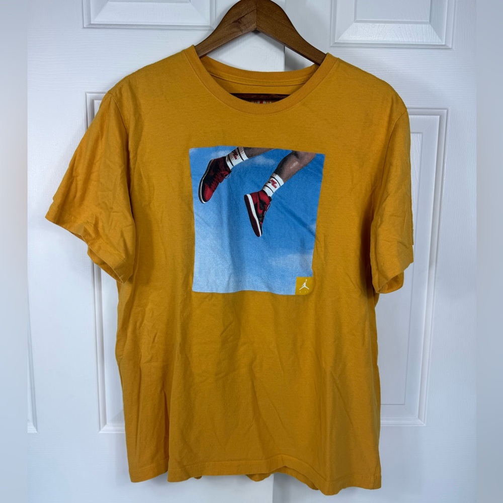 Jordan Jumpman‎ Photo Yellow T Shirt Men’s Size Large